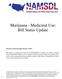 Marijuana - Medicinal Use: Bill Status Update