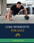 CORE WORKOUTS FOR GOLF SIMPLE GOLF SERIES. Copyright  1