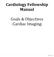 Cardiology Fellowship Manual. Goals & Objectives -Cardiac Imaging- 1 P a g e