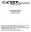 Cybex TROTTER Elite Treadmill Owner s & Service Manual Cardiovascular Systems Part Number LT Rev J