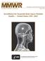Surveillance for Traumatic Brain Injury Related Deaths United States,
