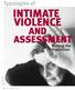 Typologies of. intimate violence. and assessment. Making the Distinction. Benjamin Rondel/CORBIS. Fa m i ly Th e r a p y m ag a z i n e