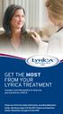 GET THE MOST FROM YOUR LYRICA TREATMENT