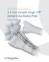 2.4 mm Variable Angle LCP Dorsal Distal Radius Plate