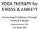 YOGA THERAPY for STRESS & ANXIETY