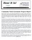 Spring 2016 Issue 65. Community Needs Assessment: Progress Report