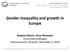 Gender inequality and growth in Europe. Stephan Klasen, Anna Minasyan Universität Göttingen Intereconomics, Brussels, November 3, 2016