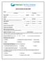 INITIAL PATIENT INTAKE FORM