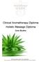 Clinical Aromatherapy Diploma Holistic Massage Diploma