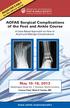 AOFAS Surgical Complications of the Foot and Ankle Course