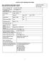 CLINICAL SITE INFORMATION FORM