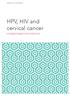 HPV, HIV and cervical cancer