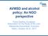 AVMSD and alcohol policy: An NGO perspective
