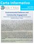 Carta Informativa. Environmental Defense and Community Engagement Theme of the Commemoration of the 119th Anniversary of the Birth of Jesús T.