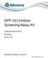 DPP (IV) Inhibitor Screening Assay Kit