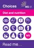 Choices Diet and nutrition