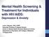 Mental Health Screening & Treatment for Individuals with HIV/AIDS: Depression & Anxiety