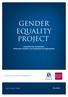 GENDER EQUALITY PROJECT