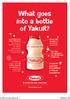 What goes into a bottle of Yakult?