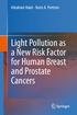 Abraham Haim Boris A. Portnov. Light Pollution as a New Risk Factor for Human Breast and Prostate Cancers