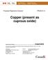 Copper (present as cuprous oxide)