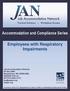 Accommodation and Compliance Series. Employees with Respiratory Impairments