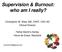 Supervision & Burnout: who am I really?