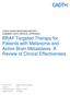 BRAF Targeted Therapy for Patients with Melanoma and Active Brain Metastases: A Review of Clinical Effectiveness