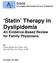 Statin Therapy in Dyslipidemia An Evidence-Based Review for Family Physicians