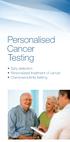Personalised Cancer Testing