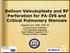 Balloon Valvuloplasty and RF Perforation for PA-IVS and Critical Pulmonary Stenosis