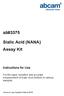ab83375 Sialic Acid (NANA) Assay Kit Instructions for Use For the rapid, sensitive and accurate measurement of Sialic Acid (NANA) in various samples.