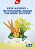 ESTA KIESERIT WITH NATURAL POWER FOR MORE SUCCESS