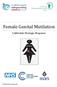Female Genital Mutilation. Calderdale Strategic Response