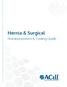 Hernia & Surgical. Reimbursement & Coding Guide