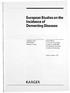 KARGER. European Studies on the Incidence of Dementing Diseases