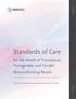 Standards of Care. for the Health of Transsexual, Transgender, and Gender Nonconforming People