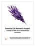 Essential Oil Research Project Learning to Think Like an Aromatherapy Practitioner