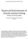 Empirical Determinants of Female Genital Cutting