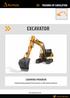 EXCAVATOR LEARNING PROGRAM. Detailed learning program for the excavator, on multi-machines platforms. Non-binding documents