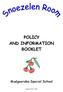 POLICY AND INFORMATION BOOKLET