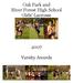 Oak Park and River Forest High School Girls Lacrosse. Varsity Awards
