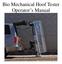 Bio Mechanical Hoof Tester Operator s Manual