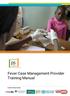 Fever Case Management Provider Training Manual
