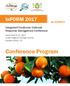 Conference Program. InFORM Integrated Foodborne Outbreak Response Management Conference. #InFORMPH
