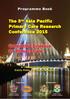 The 5 th Asia Pacific Primary Care Research Conference 2015 Generating Evidence for Primary Care