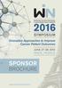 SYMPOSIUM. Innovative Approaches to Improve Cancer Patient Outcomes. June 27-28, 2016 Paris, France.