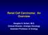 Renal Cell Carcinoma: An Overview. Douglas S. Scherr, M.D. Clinical Director, Urologic Oncology Assistant Professor of Urology