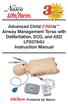 Advanced Child CRiSis Airway Management Torso with Defibrillation, ECG, and AED LF03764U Instruction Manual