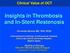Insights in Thrombosis and In-Stent Restenosis